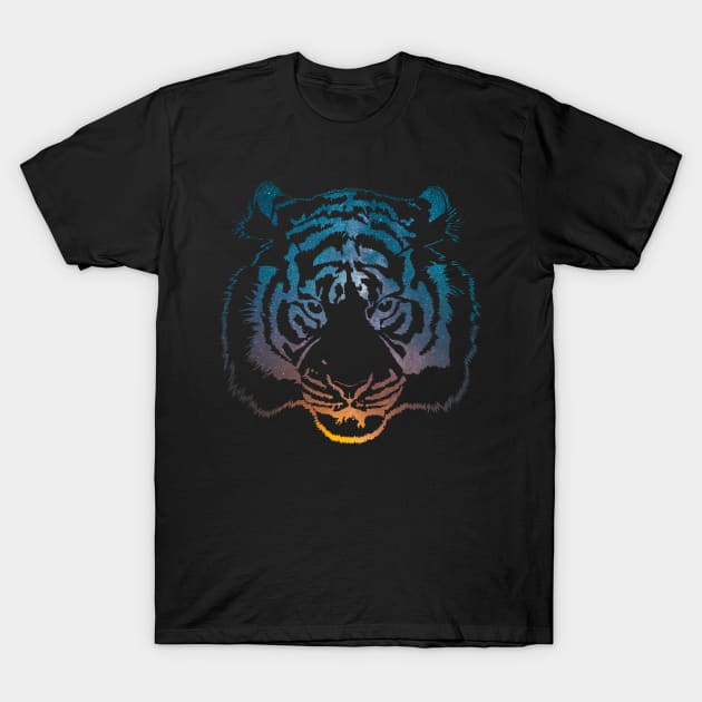 Space Tiger T-Shirt by tyleraldridgedesign